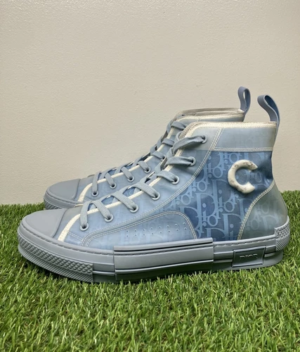 Taille 45 (12 US) Dior B23 X Daniel Arsham haut oblique « bleu clair » EXCELLENT ÉTAT !
