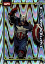 2026 Topps Chrome Marvel #19 Captain America RayWave Refractor