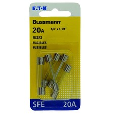 Bussmann BP/SFE-20-RP 20A 32V dc Cartridge Fuse 1-1/4 L in. (Pack of 5)