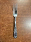 S Kirk & Son ROSE 1937 Pattern Sterling Silver Luncheon Fork 7 1/4" 54.85G ROSE