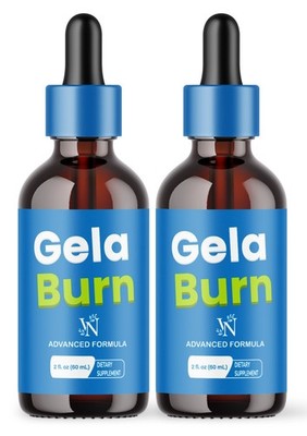 GelaBurn Drops, Gela Burn Liquid Supplement for Natural Weight Loss (60 serv)