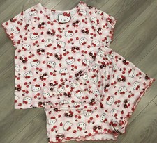 Hello Kitty PJ Set, Cherries, Top and Shorts, Large