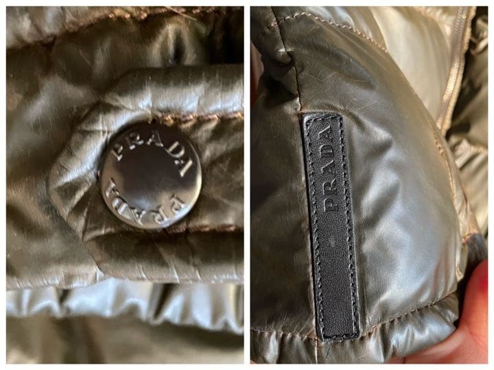 PRADA Down Jacket Womens Down Jacket with Fox Fur… - image 7