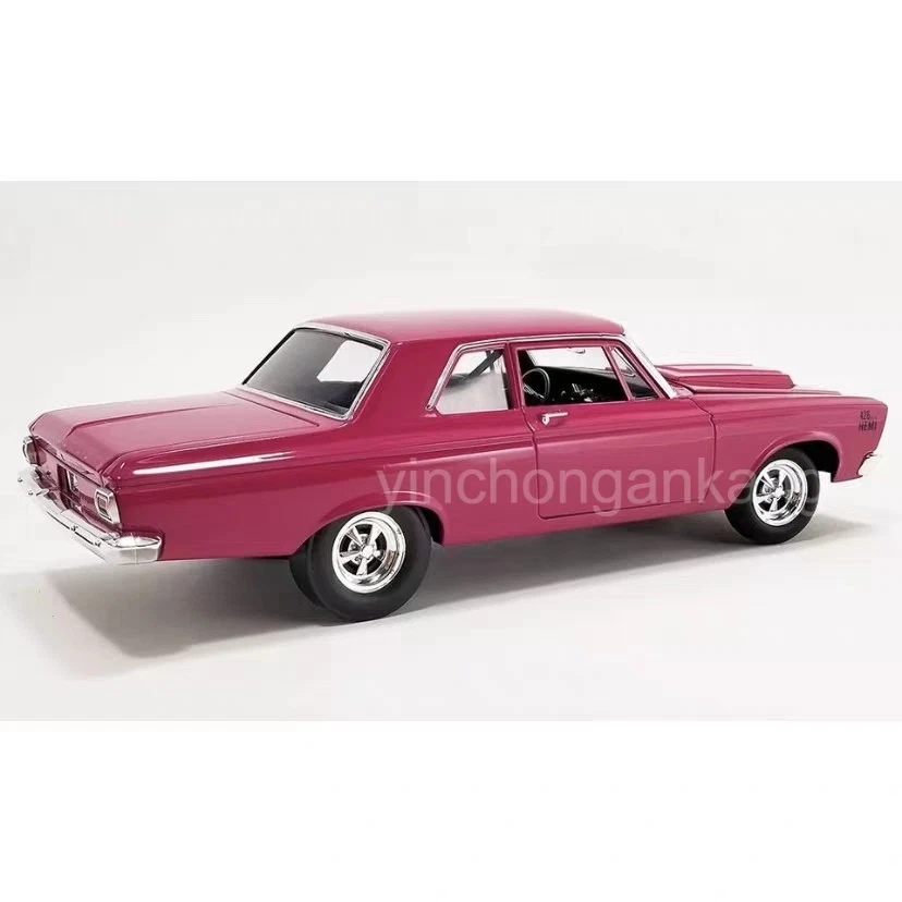 Acme 1/18 Scale Diecast A1806510 - 1965 Plymouth Moulin Rouge - Dark Pink - Image 4 of 4