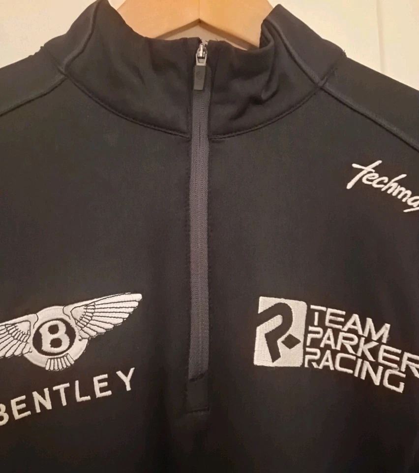 Top BENTLEY Team Parker Racing negro 1/4 cremallera manga larga para hombre Teamware talla M Foto 3 de 4