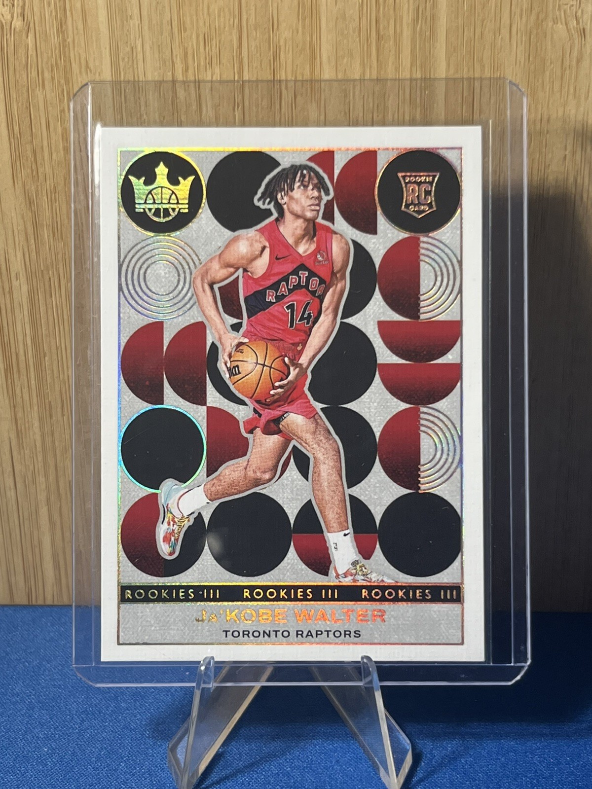 Ja'Kobe Walter 2024-25 Panini Court Kings Rookies III SP RC Toronto Raptors #177