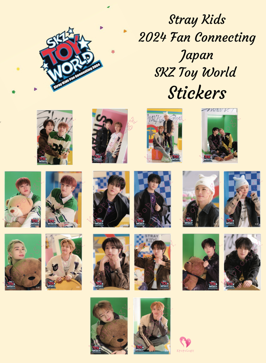 Stray Kids Fan Connecting Japan 2024 SKZ TOY WORLD Stickers | eBay