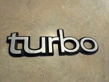 Saab 900 Turbo Badge Genuine Metal Oem Trunk Deck Lid Emblem 162mm 6 38 Inch