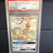Pokémon Altaria GX SV77/SV94 Hidden Fates Shiny Holo Rare PSA 10 2019