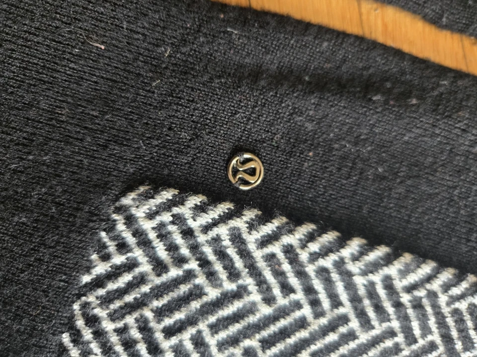 Suéter Pullover Lululemon Lana Merino Mujer Espiga Top Chevron Geométrico Foto 4 de 4