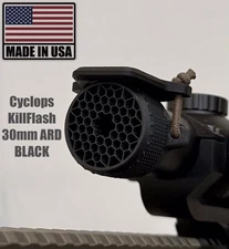 Cyclops Black 30mm ARD LPVO KillFlash Scope Cover Elastic Center Hole