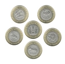 Set 5 * 100 tenge 2025 Kazakhstan. Animal world of Kazakhstan. UNC, bimetall