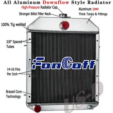 3Row Aluminum Radiator For Case IH 1845,1845B,1845S,480D 480LL 580D 580SD D81055