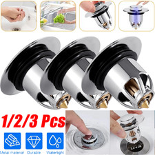 Bathroom Sink Stopper Pop Up Drain Filter Wash Basin Bounce Core Replacement Lot