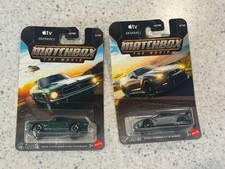 Matchbox The Movie Lot of 2 1:64 Diecast Ford Mustang, Nissan GT-R Unopened
