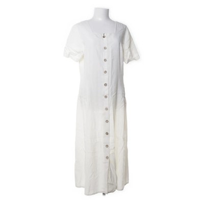 Ted Nicol, Kleid, Größe: 44, Weiß, Leinen/Polyester/Viskose, Damen #LDR