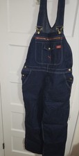 Dickies 36  30 Indigo Blue Denim Bib Overalls Excellent Condition