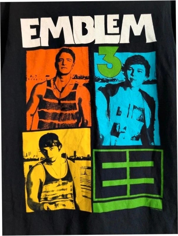 Emblem3 Graphic Pop Rock Band T-Shirt Size Small Black X Factor 2010s image 4