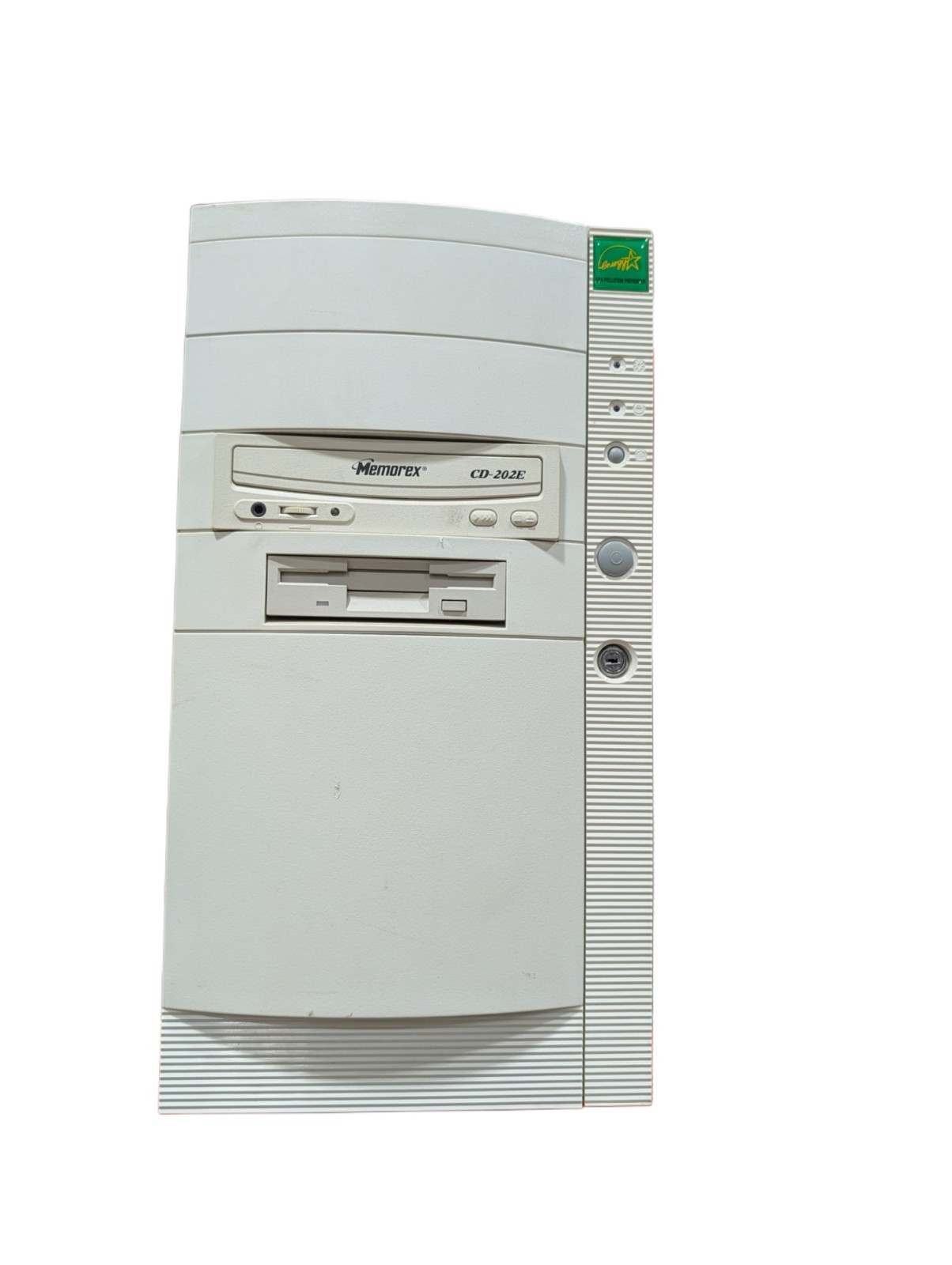 Vintage ATX Desktop Tower – Memorex CD‑202E – Floppy Drive – Retro PC Case –...
