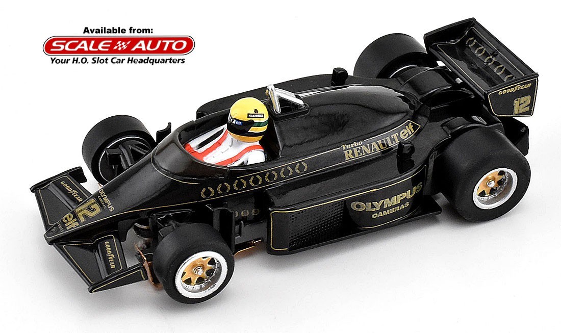 AFX Mega G+ Ayrton Senna Lotus F1 DOUBLE-DEAL HO Slot Cars #22113