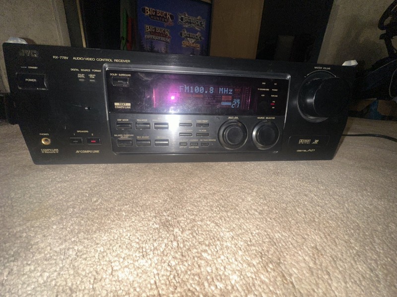 JVC RX-778V Audio Video Receiver Dolby Digital Surround.