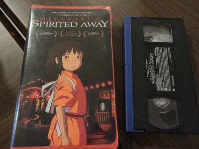 SPIRITED AWAY VHS MIYAZAKI S DISNEY STUDIO GHIBLI ANIME 2001 RED CLAMSHELL NON-R