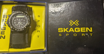 men's skagen Sport stop analogue and digital watches