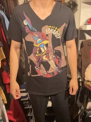 Y2k Ed Hardy Men’s Art Snake And Knife V Neck T shirt Size XXL - Image 1 of 4