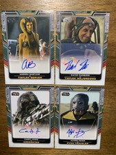 Star Wars THE BOOK OF BOBA FETT Card 4 Autograph Auto Cards Jones Pasquesi Using