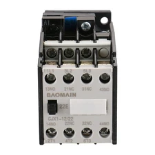 Baomain AC Contactor CJX1-12/22 3 Pole 2NO+2NC 660V 20A Coil 220V 