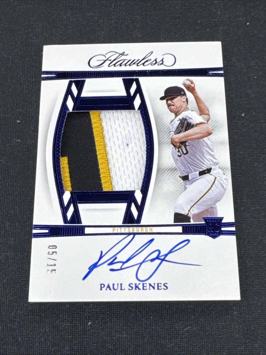 2024 Panini Flawless Paul Skenes Rookie Patch Auto RPA Sapphire