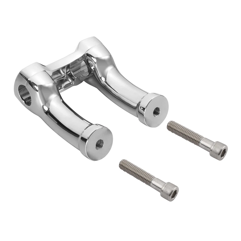 4" Handlebar Riser 1.25" Bar Fit For Harley Softail Fatboy Dyna Street Fat Bob - Image 2 of 4