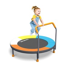 3FT Foldable Trampoline for Kids - 36  Mini Small Trampoline with H... Fas
