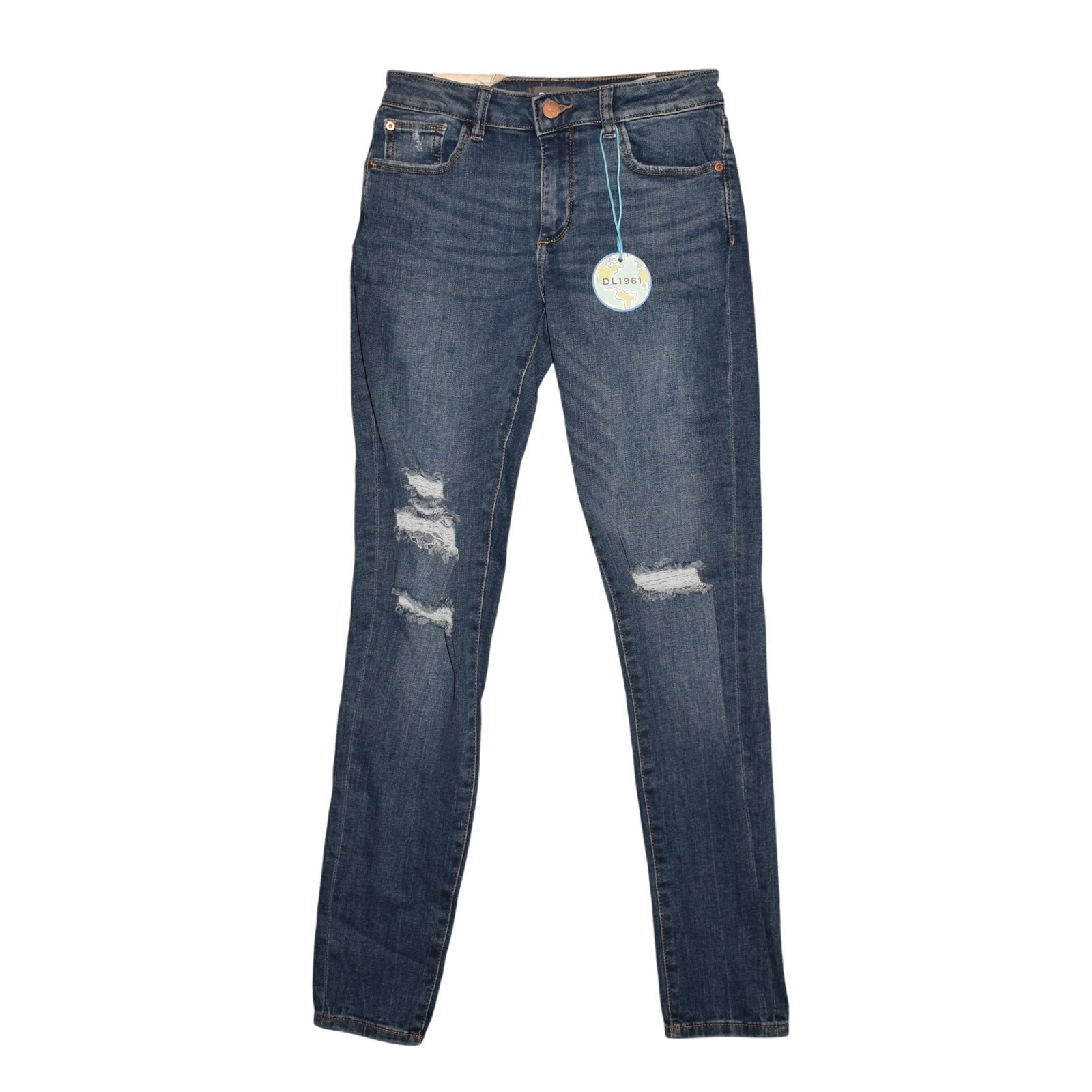 DL1961 NEW $69 DL Performance Distressed Chloe Skinny Jean Girl's 14