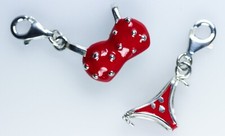 Anhänger Bikini Top und Bottom Emaille Rot C...