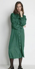 CREAM CRHenva Green Long Sleeve Shirt Dress EU40/UK14 RRP £135 Only Worn Once