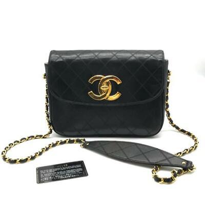 Chanel Used Classic Single Flap Small Big Coco Mark Chain Chanel Used Classic Single Flap Small Big Coco Mark Chain