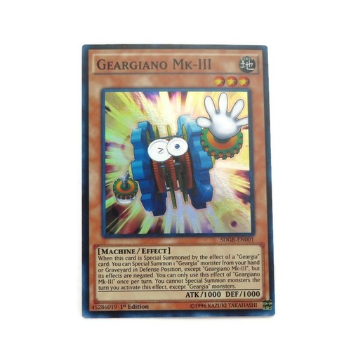 Yu-gi-Oh Geargiano Mk-III - SDGR-EN001 Rare - 1st Edition  - Picture 1 of 2