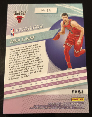 2018-19 Panini Revolution Basketball Chinese New Year #54 Zach
