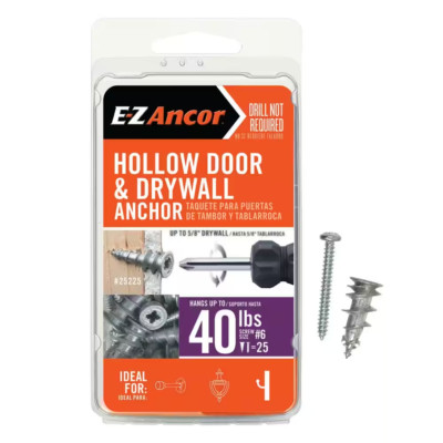 Stud Solver 40 Lbs. Drywall and Stud Anchors (25-Pack)