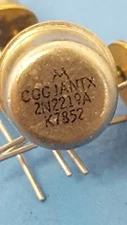 JANTX2N2219A, Motorola, Bipolar Transistors - BJT Small, NPN Type, Lot of 3 Pcs