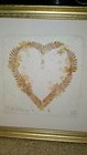 (2) Wall Art Pictures Frame Heart Shaped Pressed Flowers "Wildflowers" * Letitia — photo 4