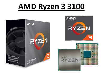 AMD Ryzen 3 3100 Quad Core Prozessor 3,6 - 3,9 GHz, Sockel AM4, 65W CPU nur