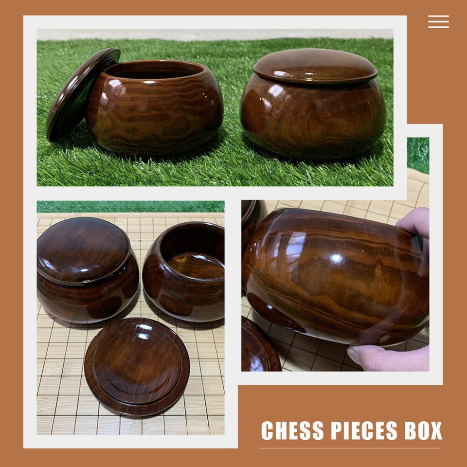 Chinese Strategy Board Game Storage Cubes with Lid Chess Jar eBay