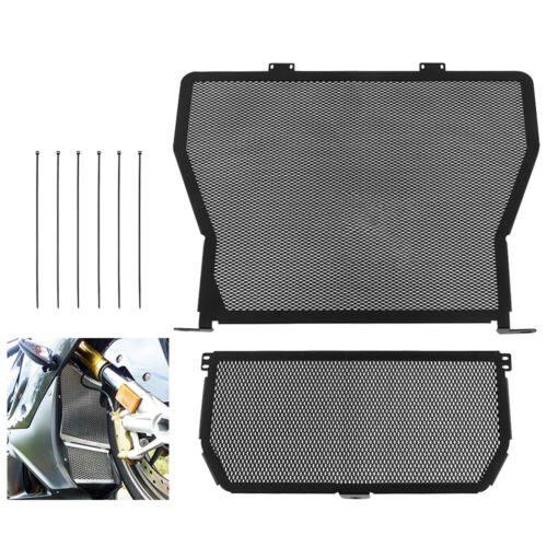 Black Classic Radiator Grill & Oil Cooler Cover For BMW S1000RR 10-17,HP4 12-14 - Zdjęcie 1 z 10