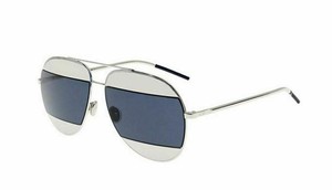 dior split sunglasses blue