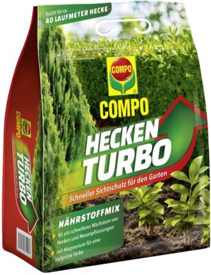 COMPO Turbo Hecken Dnger 4kg Spezial Nhrstoffmix Sofortwirkung NPK  Magnesium 4008398124663 | eBay.de