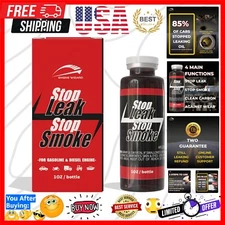 Hassle-Free 1oz Engine Oil Stop Leak Solution - Repairs Leaks & Smoke Fast