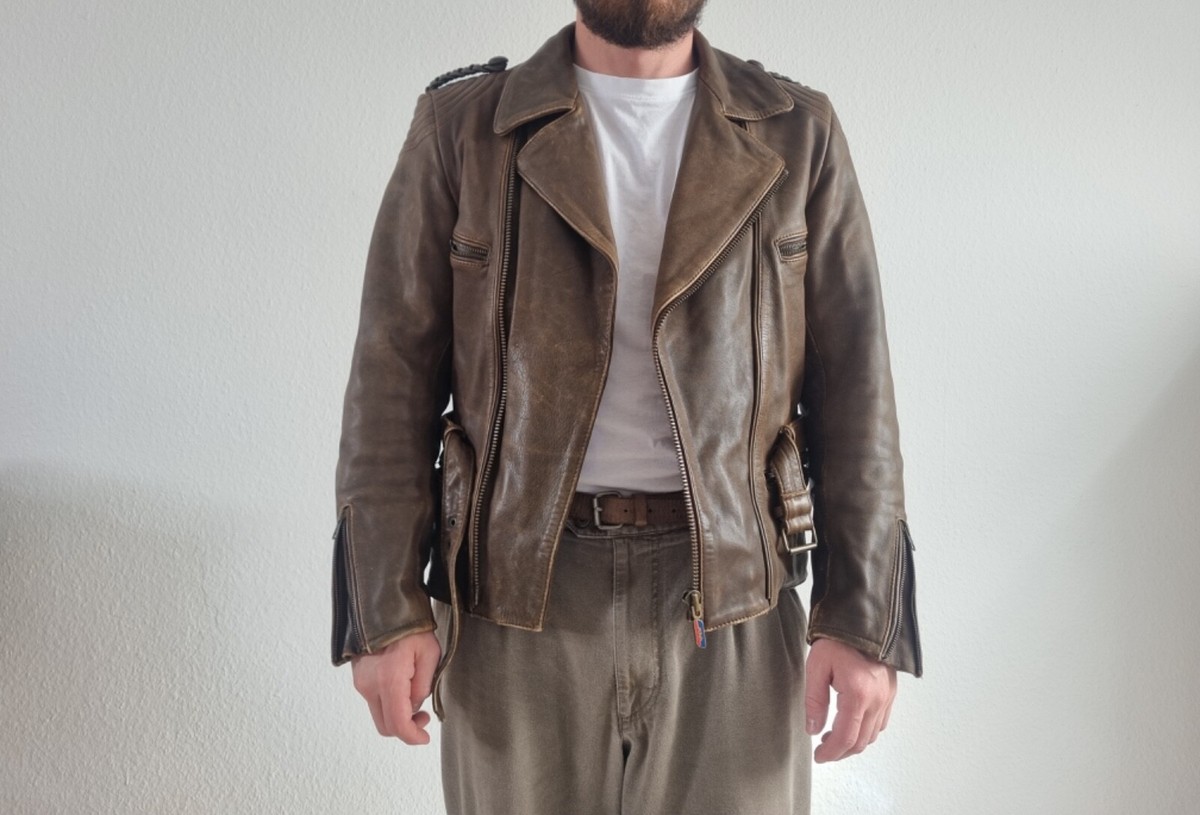 Schuh Vintage Belted Leather Jacket Mens size 54 / M-L | eBay Schuh Vintage Belted Leather Jacket Mens size 54 / M-L | eBay