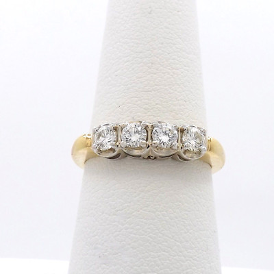 Allison Kaufman 14k Gold Natural Diamond Wedding Band Anniversary Ring Setting